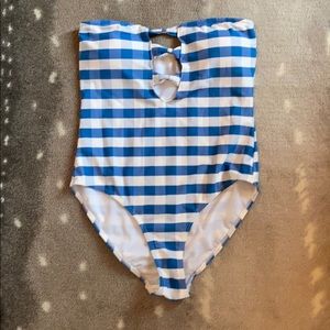 Gingham one piece